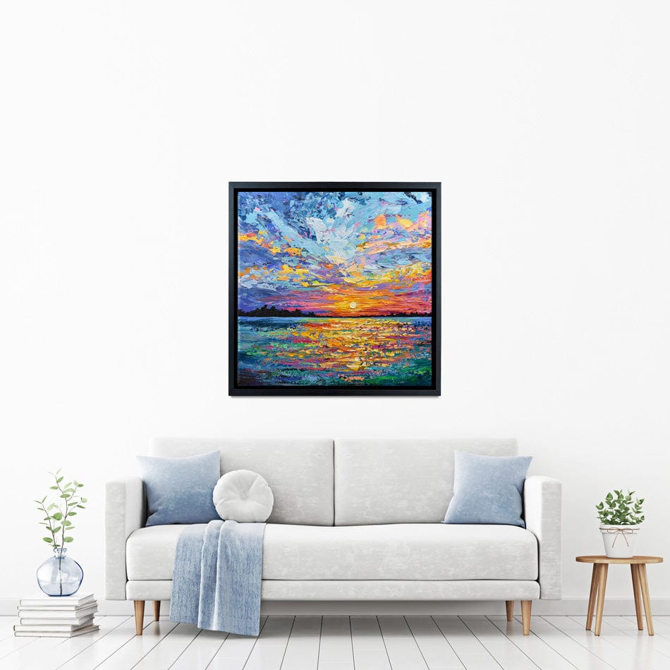 All Encompassing Sunset Square Canvas Print wall art product Olga Tkachyk