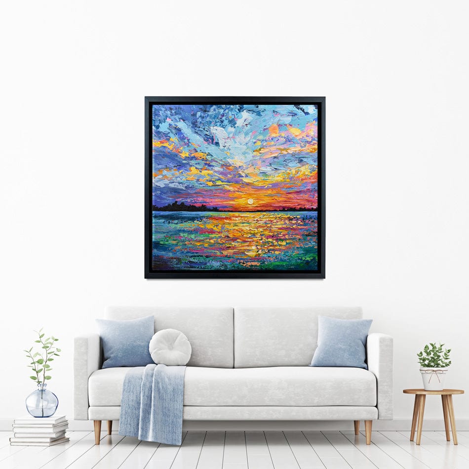 All Encompassing Sunset Square Canvas Print wall art product Olga Tkachyk