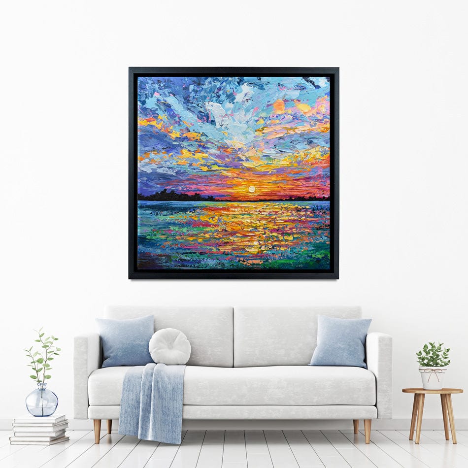 All Encompassing Sunset Square Canvas Print wall art product Olga Tkachyk