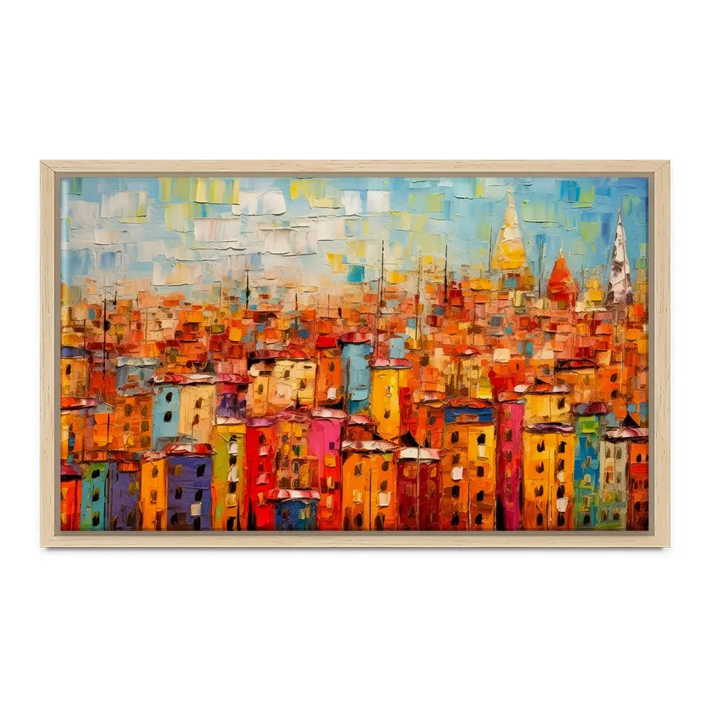 All The Houses Canvas Print All The Houses Canvas Print wall art product Art Print Shop