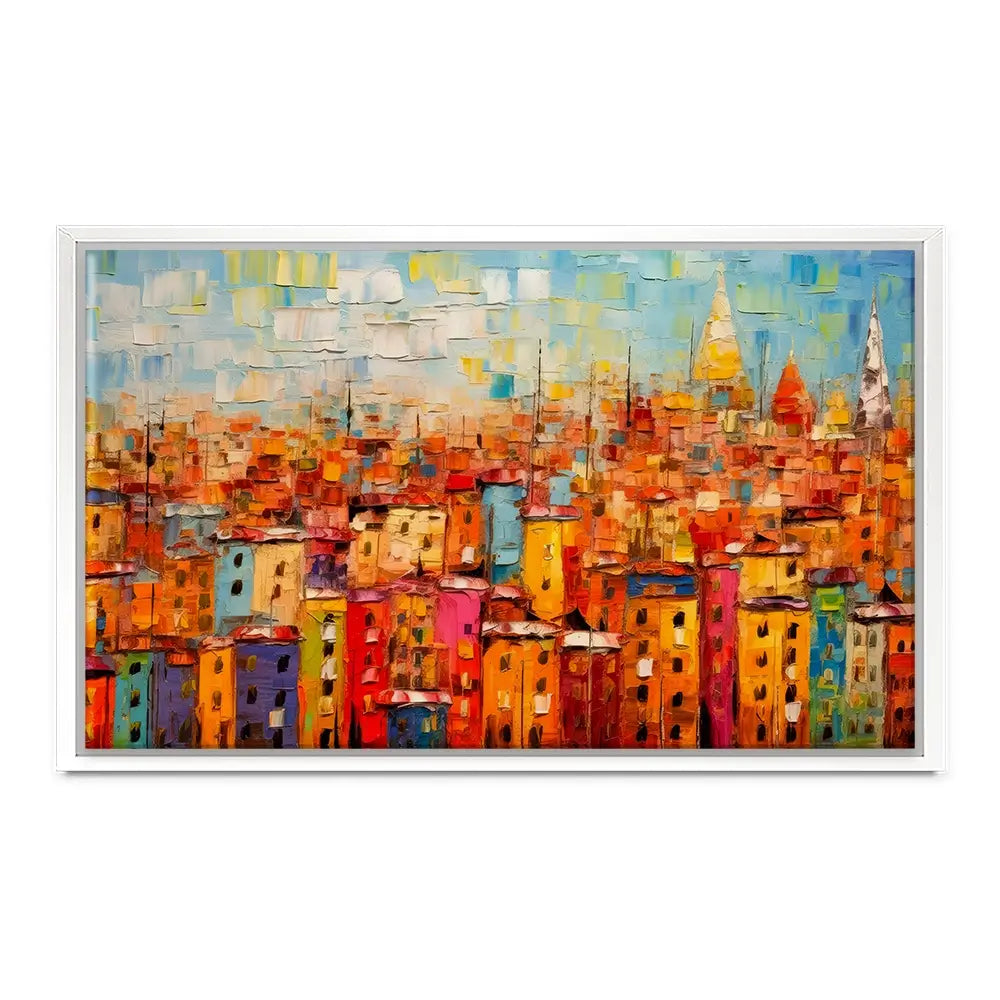 All The Houses Canvas Print All The Houses Canvas Print wall art product Art Print Shop