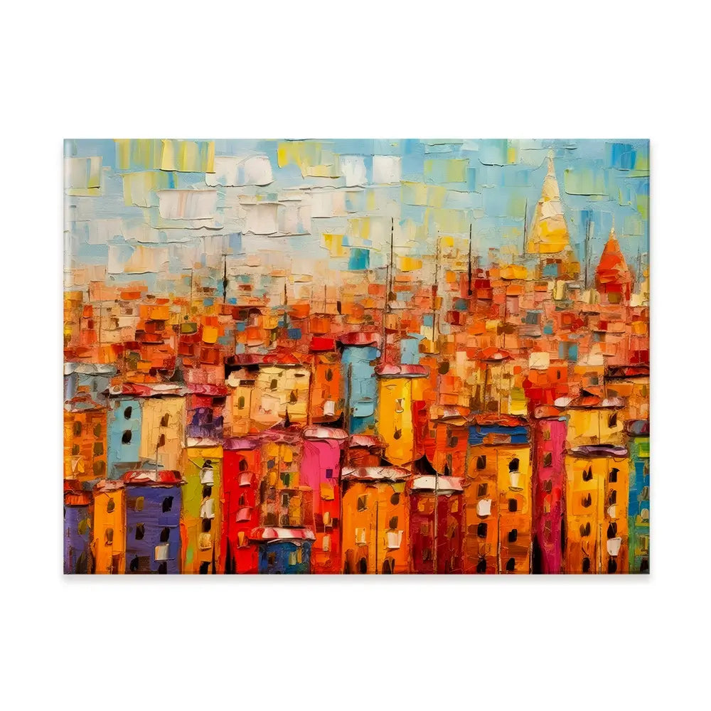 All The Houses Canvas Print All The Houses Canvas Print wall art product Art Print Shop
