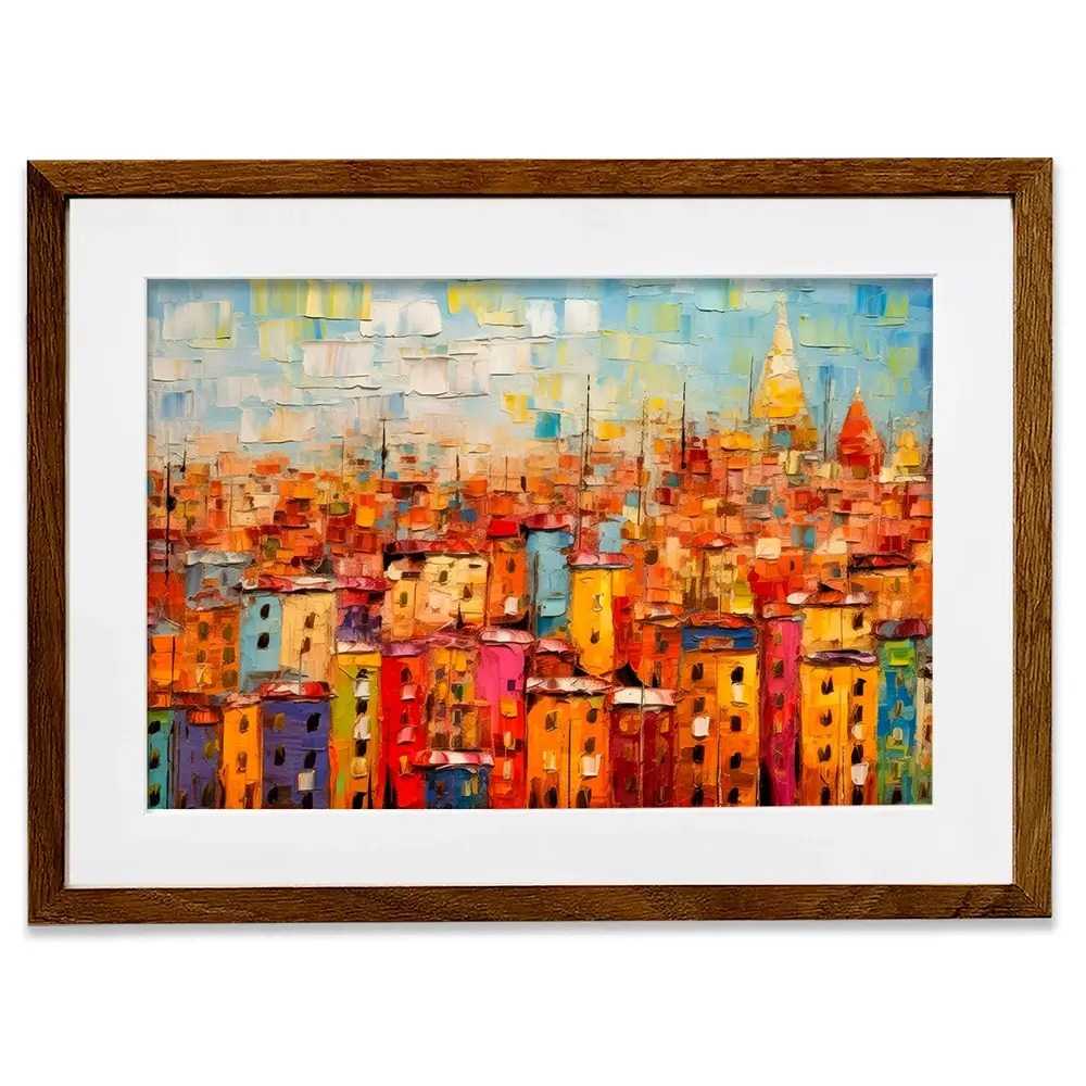 All The Houses Framed Art Print All The Houses Framed Art Print wall art product Art Print Shop