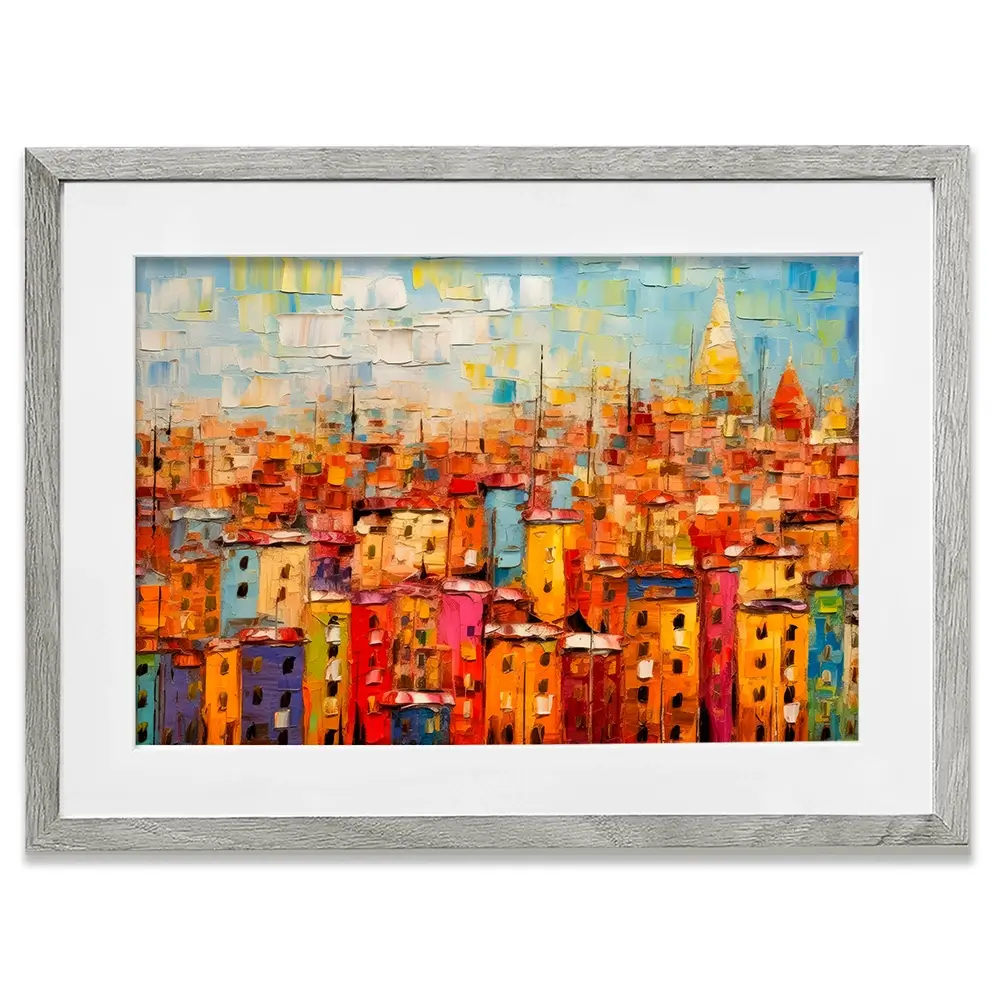 All The Houses Framed Art Print All The Houses Framed Art Print wall art product Art Print Shop