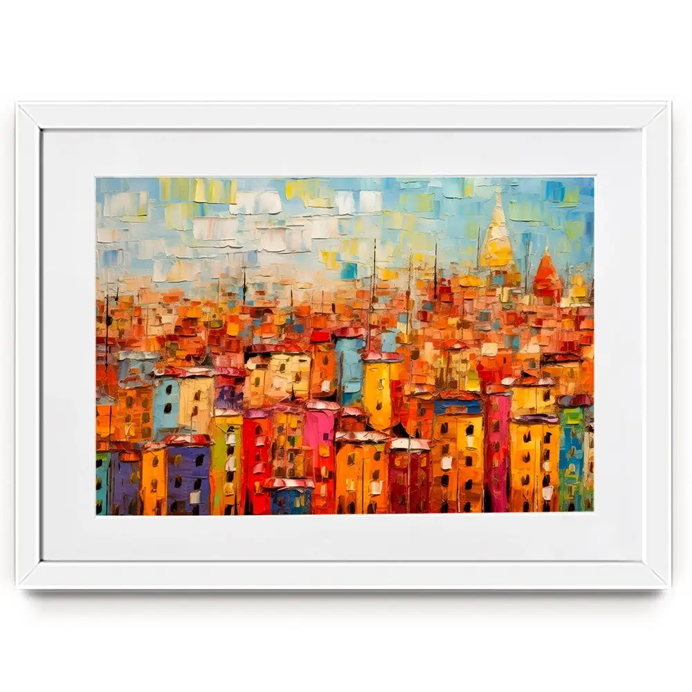 All The Houses Framed Art Print All The Houses Framed Art Print wall art product Art Print Shop
