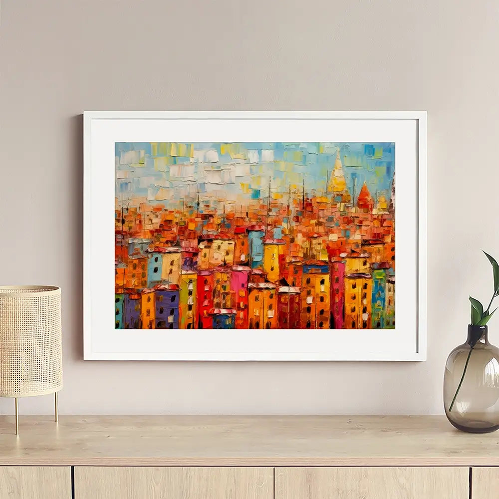 All The Houses Framed Art Print All The Houses Framed Art Print wall art product Art Print Shop
