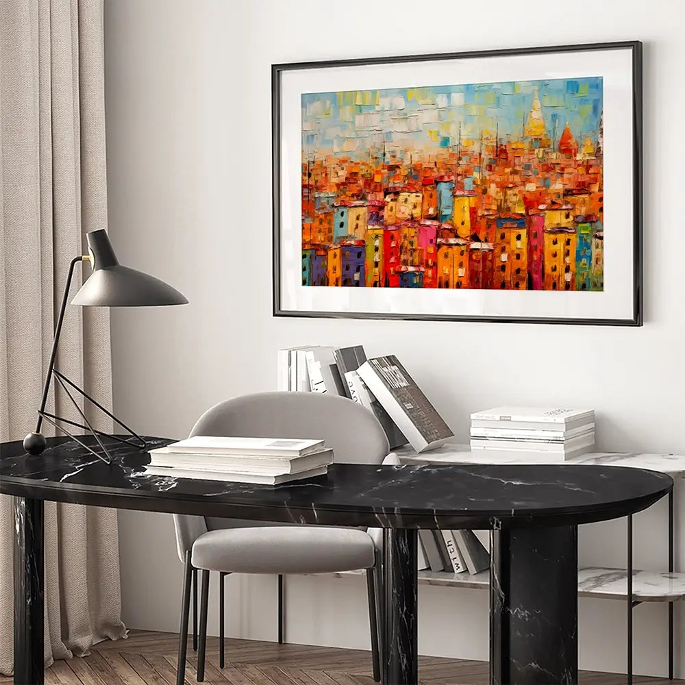 All The Houses Framed Art Print All The Houses Framed Art Print wall art product Art Print Shop