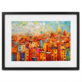All The Houses Framed Art Print All The Houses Framed Art Print wall art product Art Print Shop