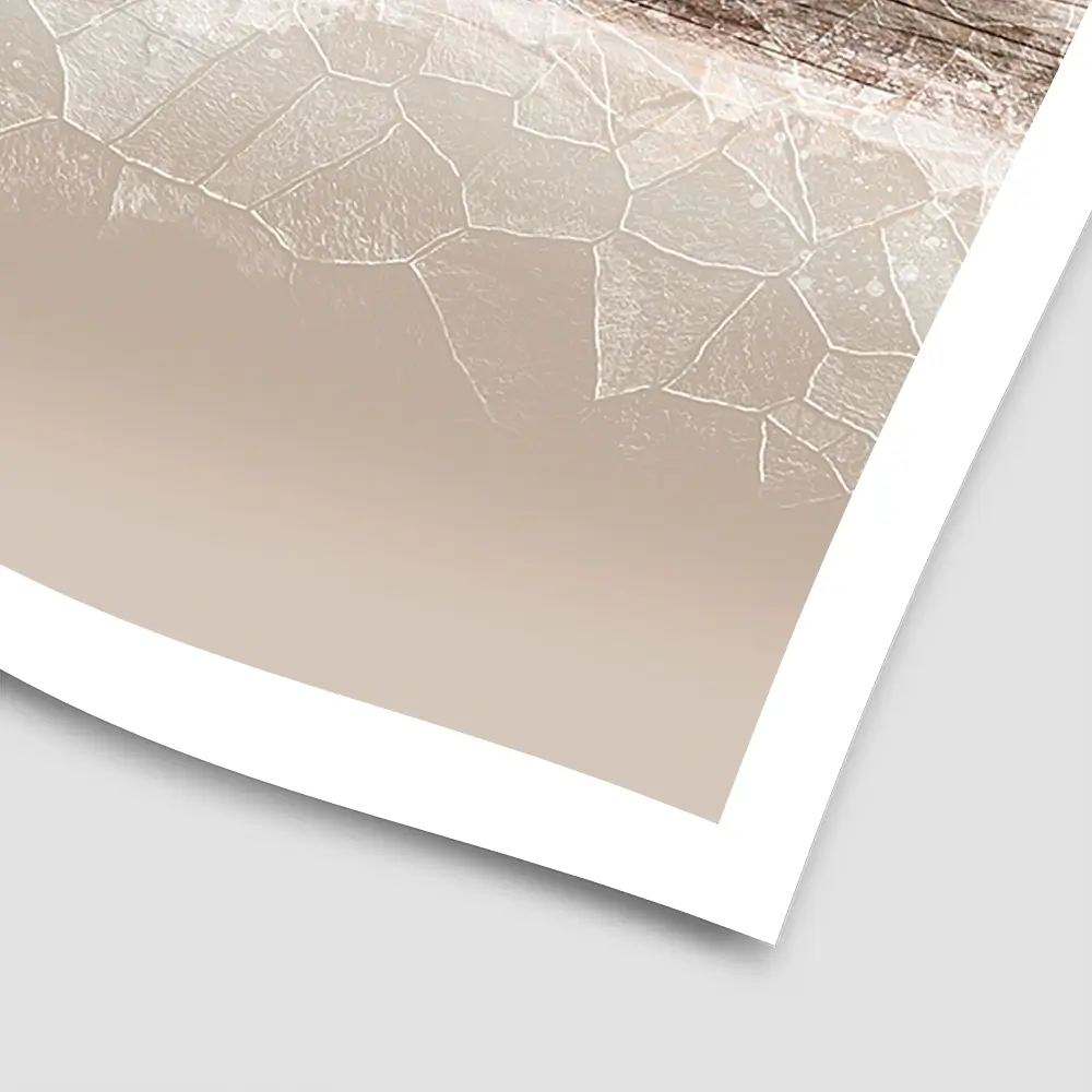 Almond Abstract Almond Abstract Square Art Print