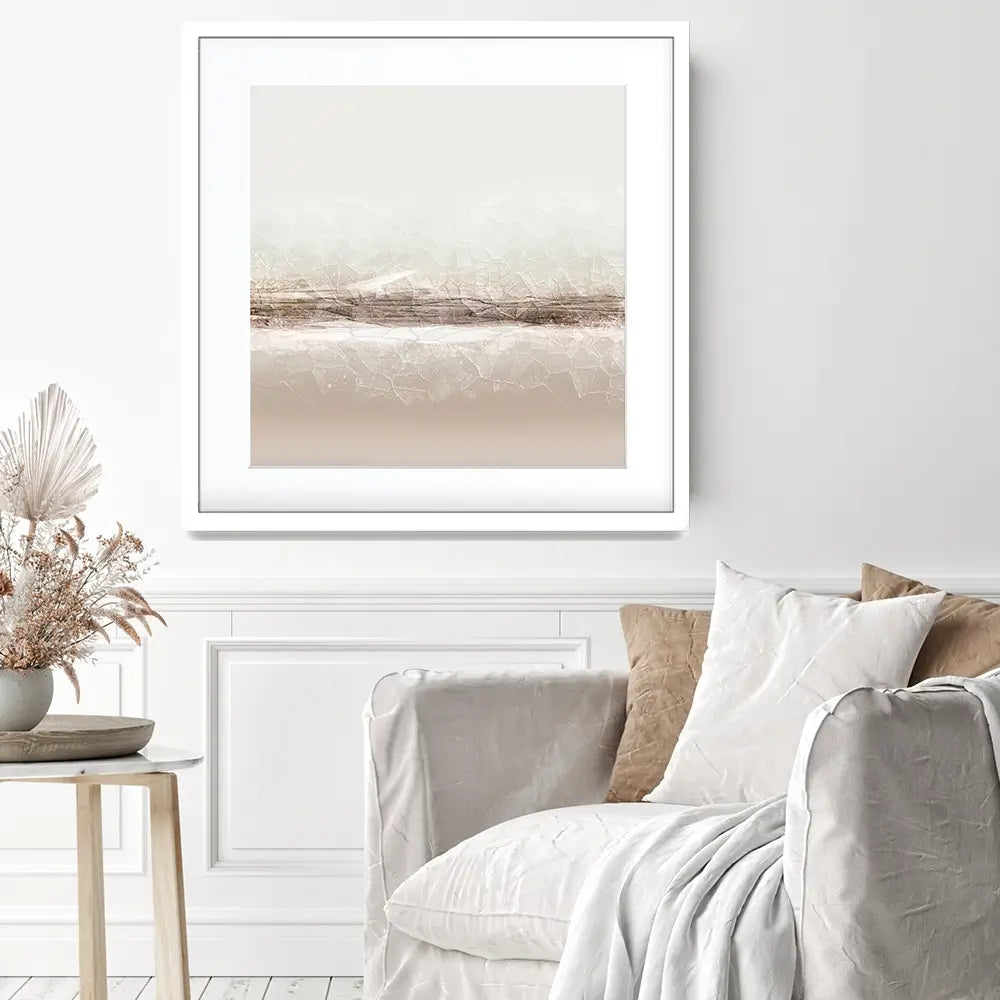 Almond Abstract Square Framed Art Print Almond Abstract Square Framed Art Print wall art product Aimee Linzi