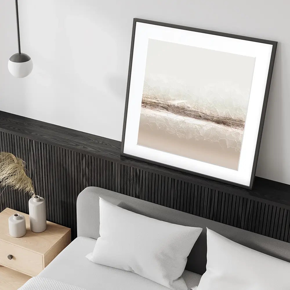 Almond Abstract Square Framed Art Print Almond Abstract Square Framed Art Print wall art product Aimee Linzi