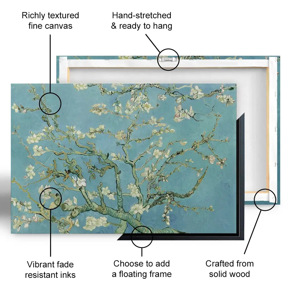 Almond Blossoms Canvas Print Almond Blossoms Canvas Print wall art product Vincent Van Gogh