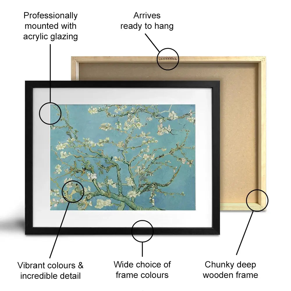 Almond Blossoms Framed Art Print Almond Blossoms Framed Art Print wall art product Vincent Van Gogh