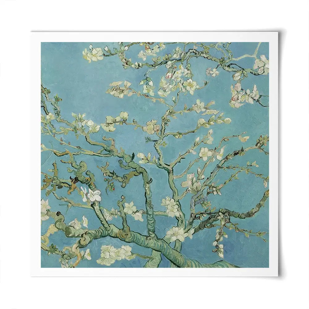 Almond Blossoms Square Art Print Almond Blossoms Square Art Print wall art product Vincent Van Gogh