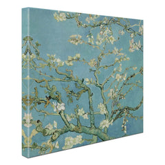 Almond Blossoms Square Canvas Print wall art product Van Gogh