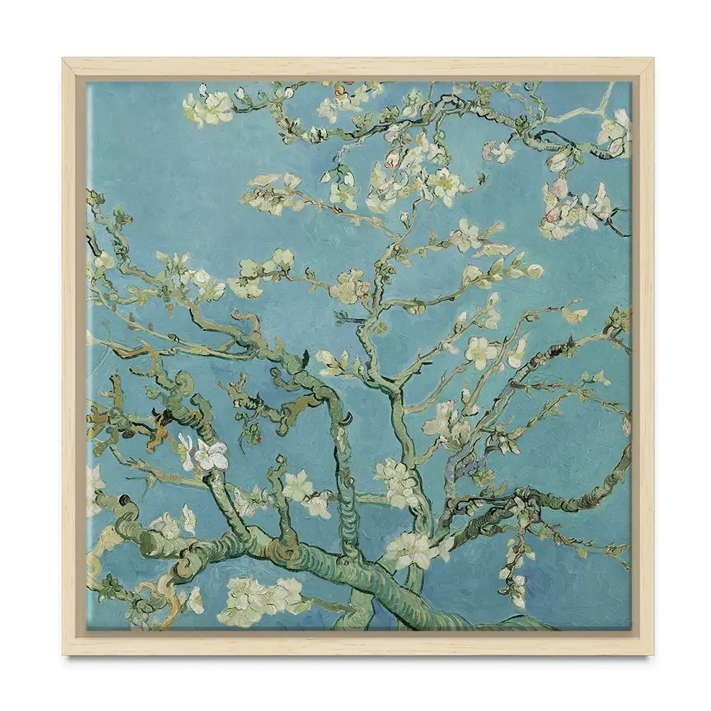 Almond Blossoms Square Canvas Print Almond Blossoms Square Canvas Print wall art product Vincent Van Gogh