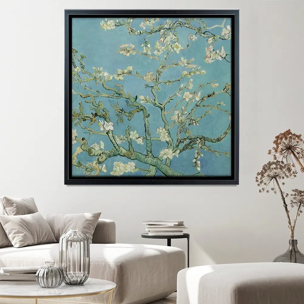 Almond Blossoms Square Canvas Print Almond Blossoms Square Canvas Print wall art product Vincent Van Gogh