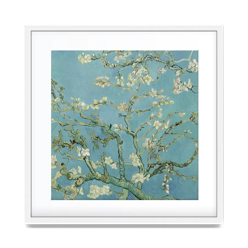 Almond Blossoms Square Framed Art Print Almond Blossoms Square Framed Art Print wall art product Vincent Van Gogh