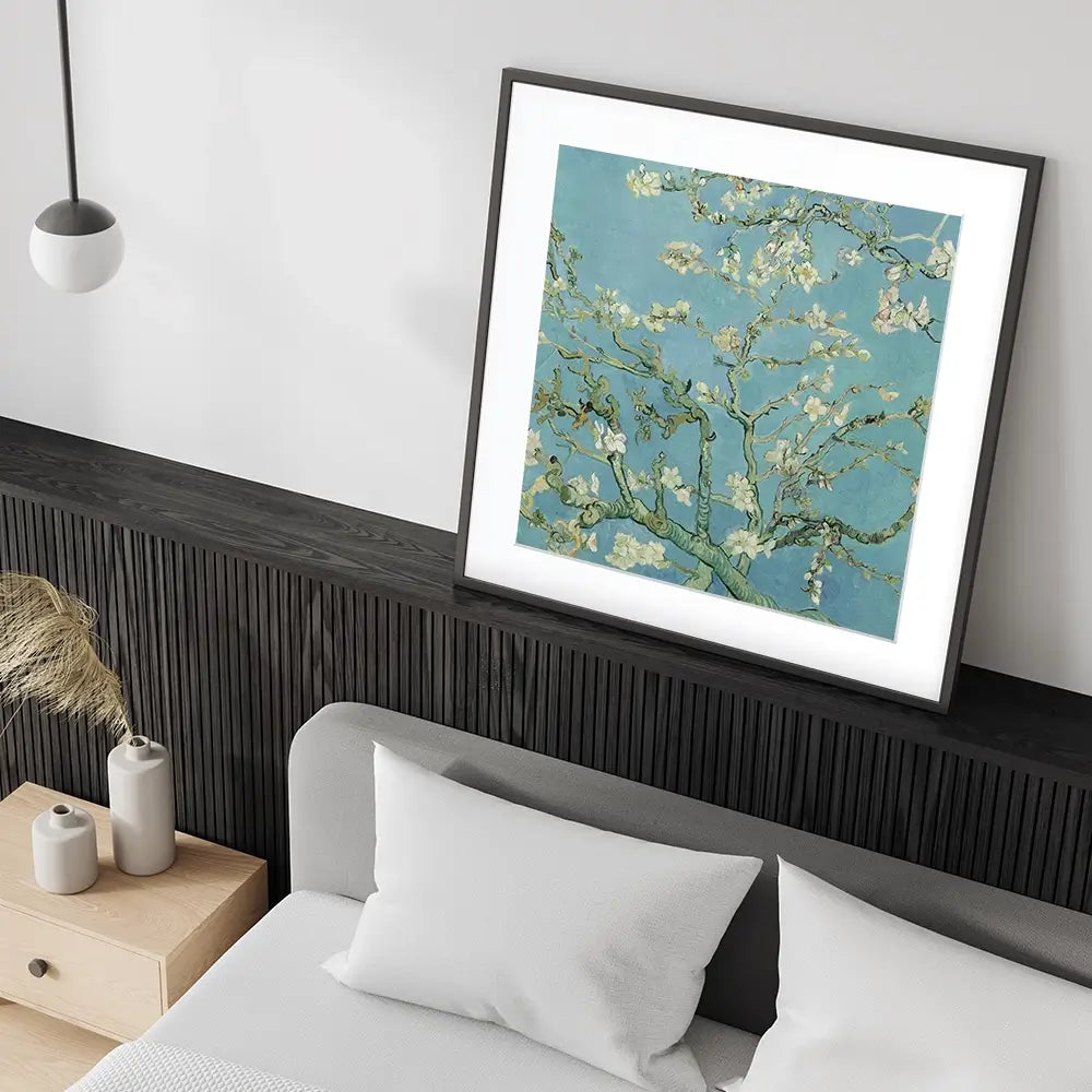 Almond Blossoms Square Framed Art Print Almond Blossoms Square Framed Art Print wall art product Vincent Van Gogh
