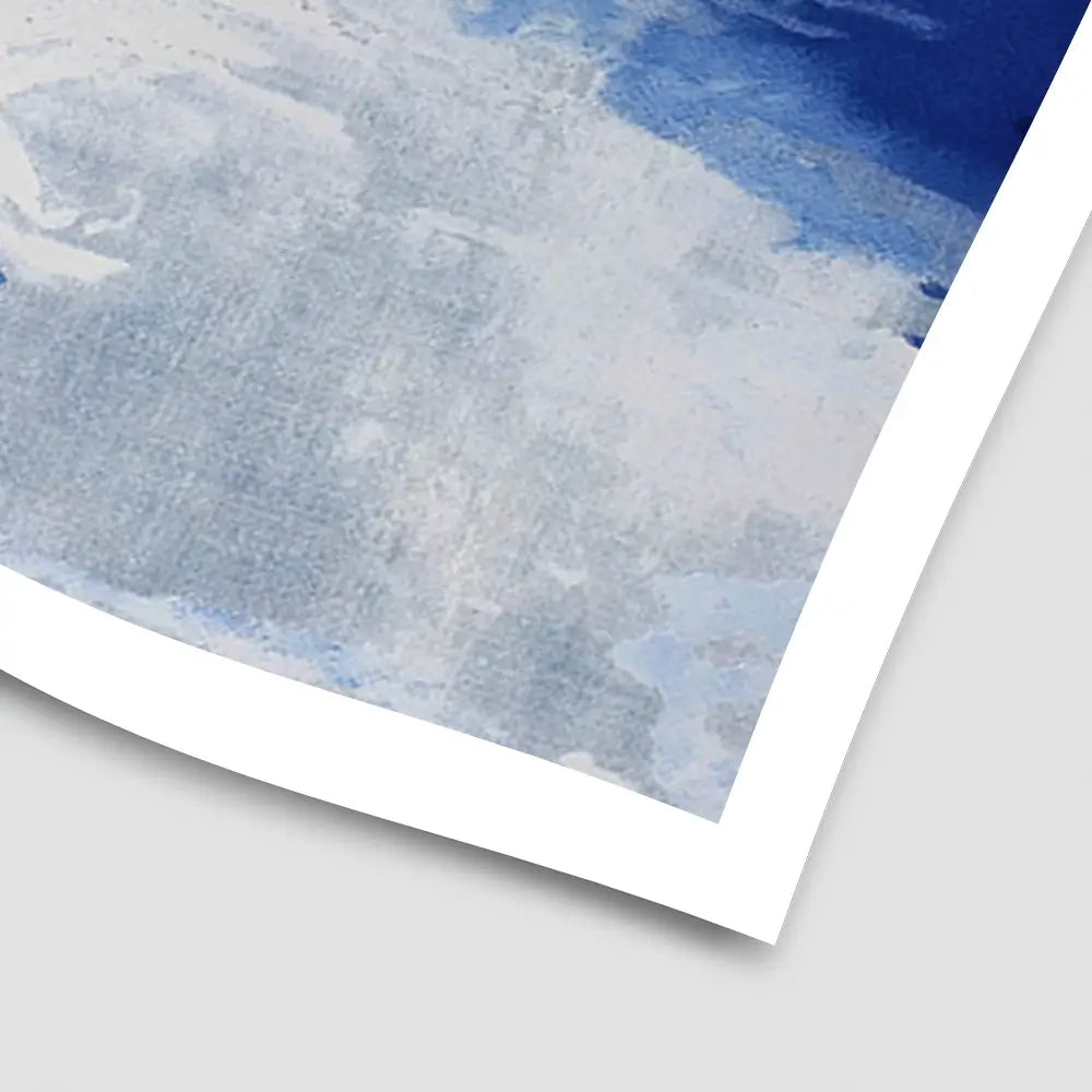 Alone On Snowy Shore Art Print Alone On Snowy Shore Art Print wall art product Chromatic Storm Studio