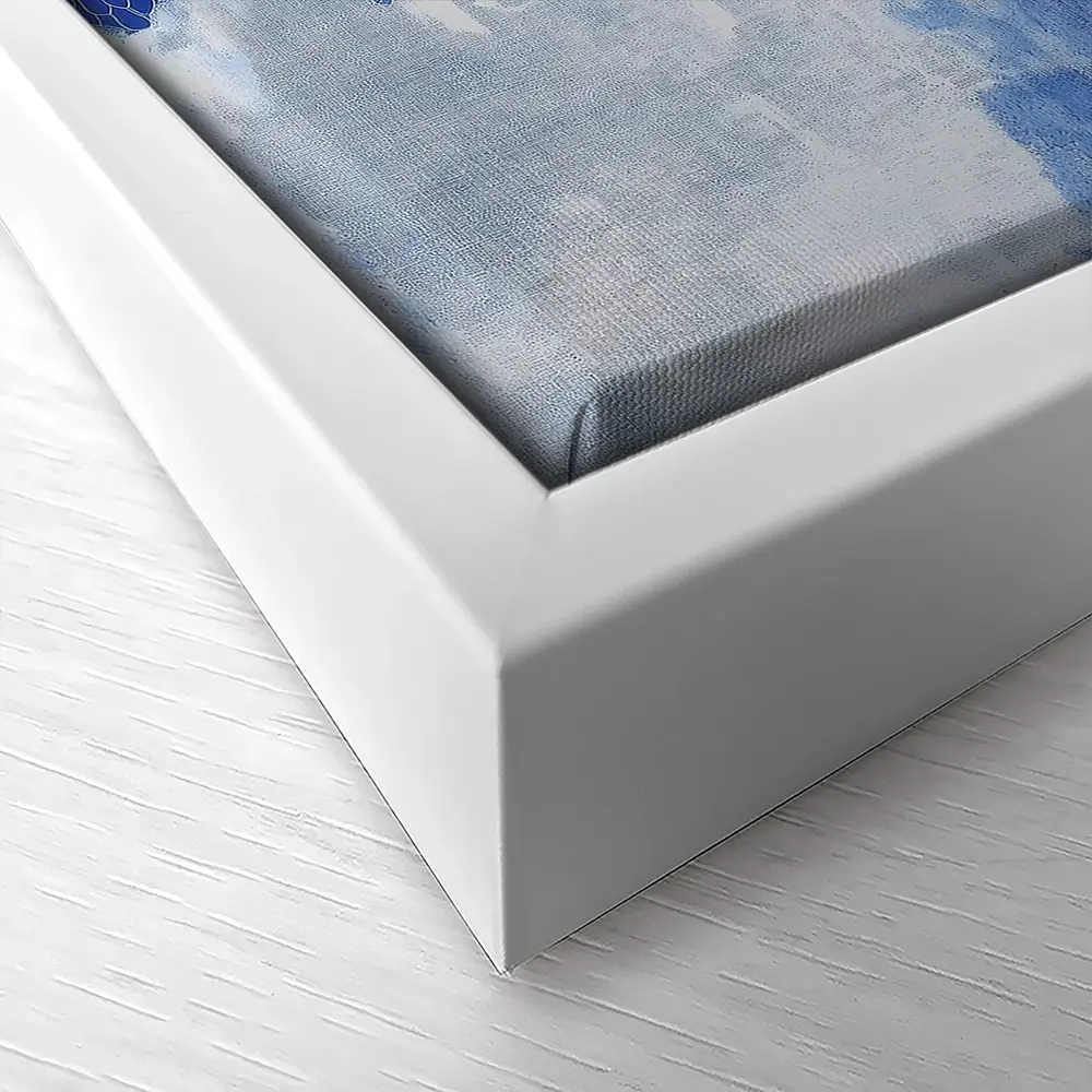Alone On Snowy Shore Canvas Print Alone On Snowy Shore Canvas Print wall art product Chromatic Storm Studio