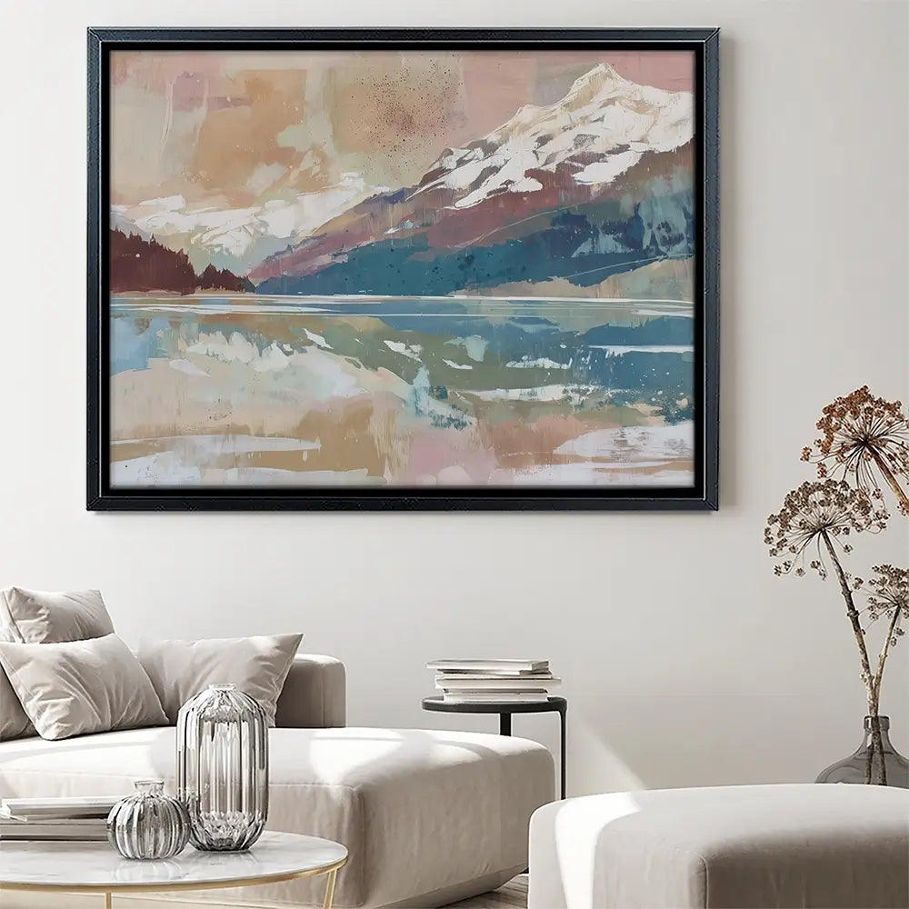 Alpine Lake Reflection Canvas Print Alpine Lake Reflection Canvas Print wall art product Chromatic Storm Studio