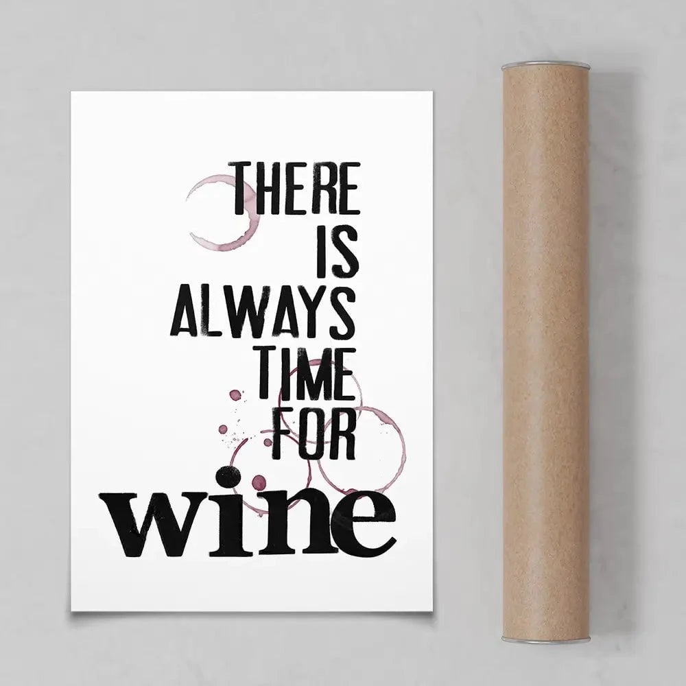 Always Time For Wine Art Print Always Time For Wine Art Print wall art product Deborah Velasquez