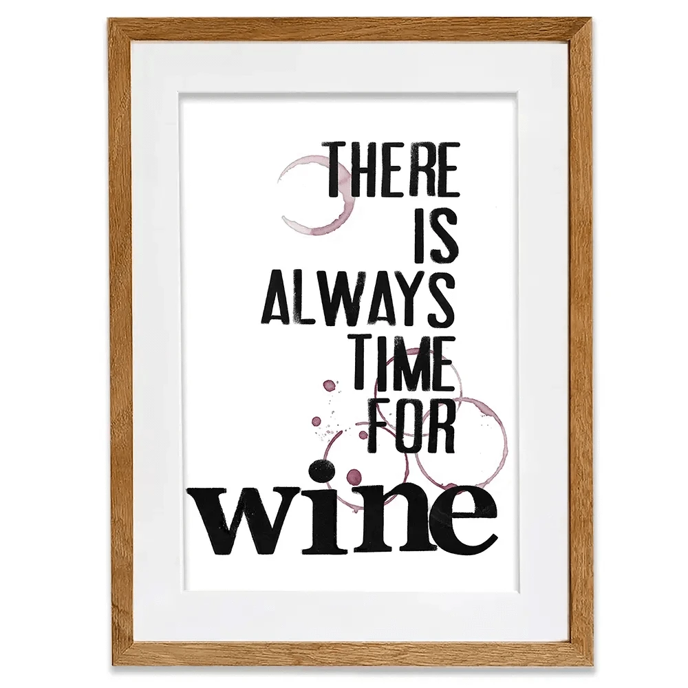 Always Time For Wine Framed Art Print Always Time For Wine Framed Art Print wall art product Deborah Velasquez