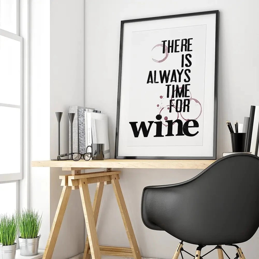 Always Time For Wine Framed Art Print Always Time For Wine Framed Art Print wall art product Deborah Velasquez