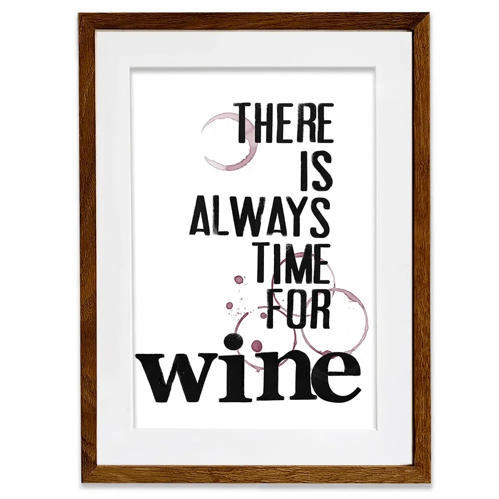 Always Time For Wine Framed Art Print Always Time For Wine Framed Art Print wall art product Deborah Velasquez