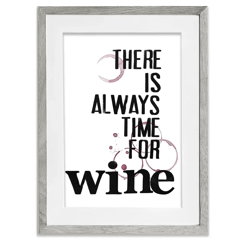 Always Time For Wine Framed Art Print Always Time For Wine Framed Art Print wall art product Deborah Velasquez