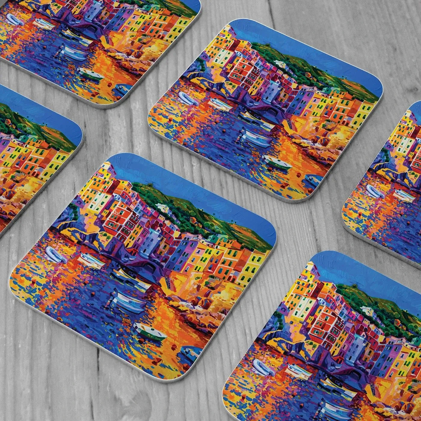 Amalfi Coast Coaster Set Amalfi Coast Coaster Set | Amalfi Coast Artwork | Amalfi Coast Art wall art product Ivailo Nikolov / Shutterstock