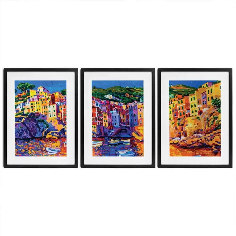 Amalfi Coast Framed Art Print Trio Amalfi Coast Framed Art Print Trio wall art product Ivailo Nikolov / Shutterstock