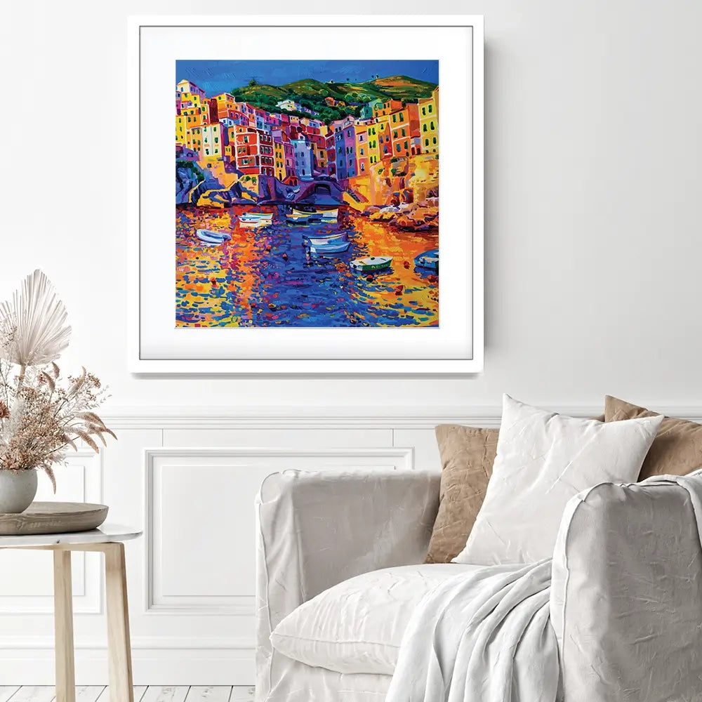 Amalfi Coast Square Framed Art Print Amalfi Coast Square Framed Art Print wall art product Ivailo Nikolov / Shutterstock