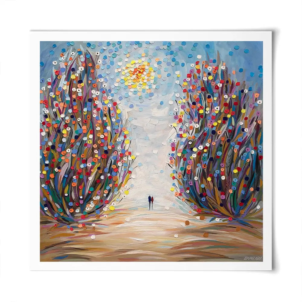 Among Flowers Square Art Print Among Flowers Square Art Print wall art product Ekaterina Ermilkina