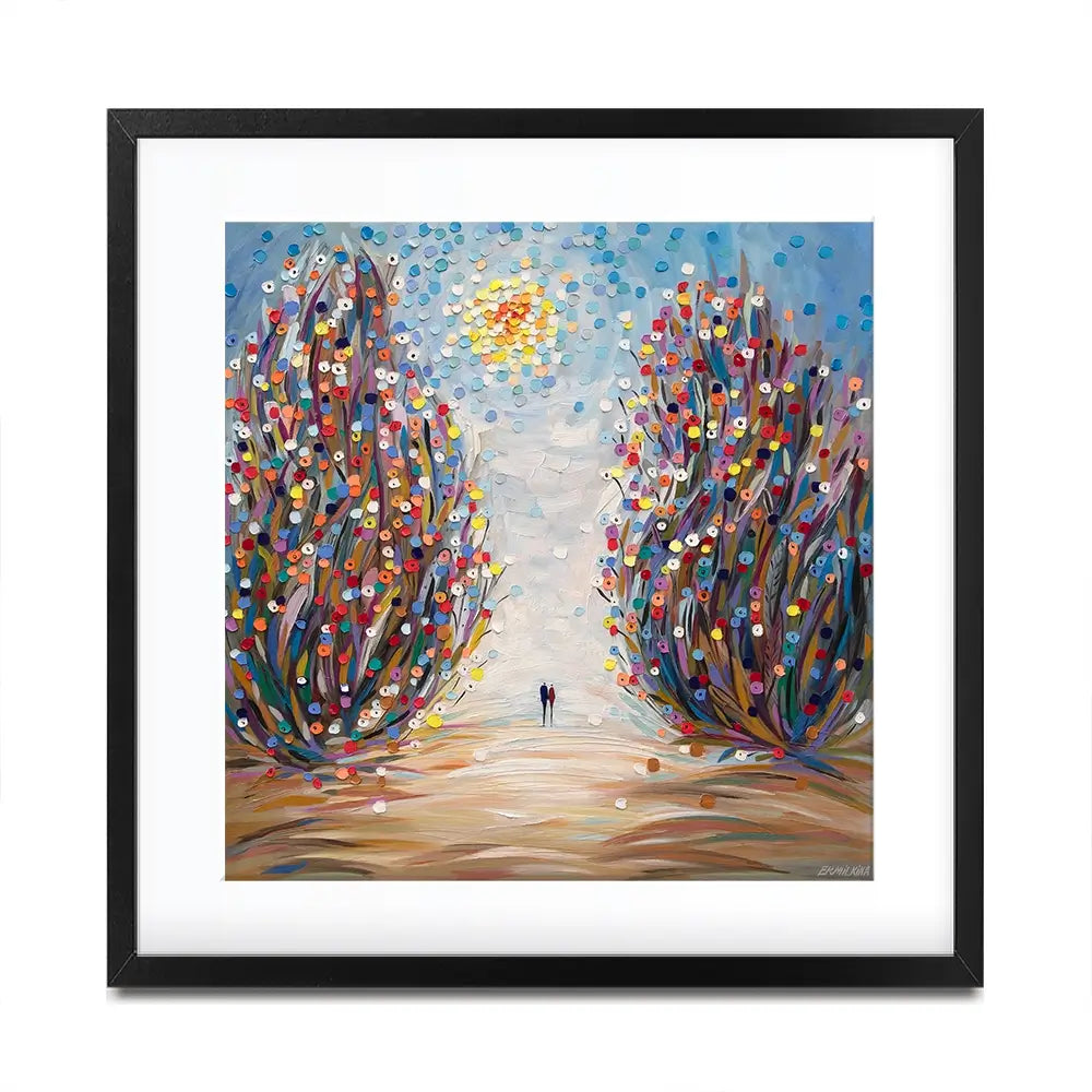 Among Flowers Square Framed Art Print Among Flowers Square Framed Art Print wall art product Ekaterina Ermilkina