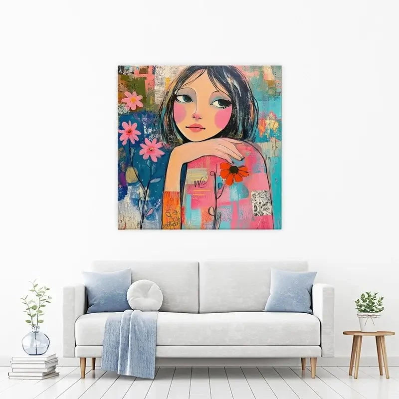 Amongst The Flowers Canvas Print Amongst The Flowers Canvas Print wall art product Tanya Ocean