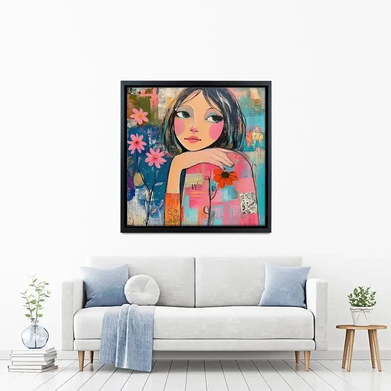 Amongst The Flowers Canvas Print Amongst The Flowers Canvas Print wall art product Tanya Ocean