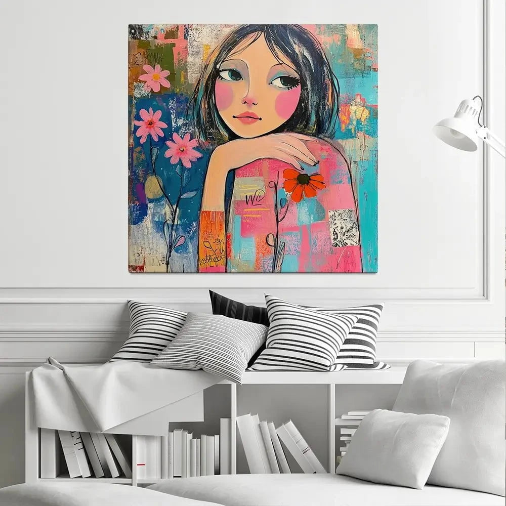 Amongst The Flowers Canvas Print Amongst The Flowers Canvas Print wall art product Tanya Ocean