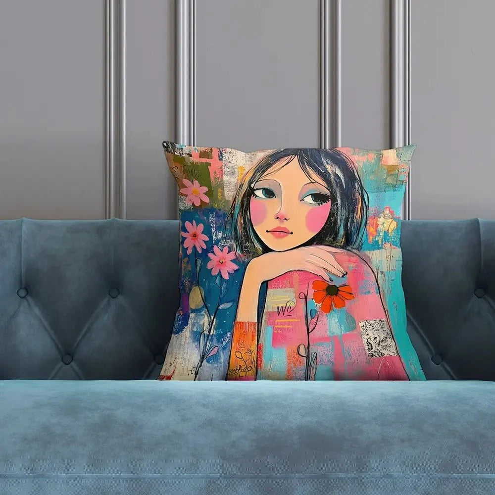 Amongst The Flowers Cushion Amongst The Flowers Cushion wall art product Tanya Ocean