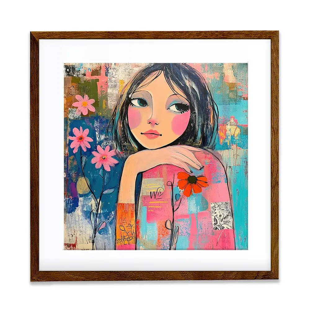 Amongst The Flowers Framed Art Print Amongst The Flowers Framed Art Print wall art product Tanya Ocean