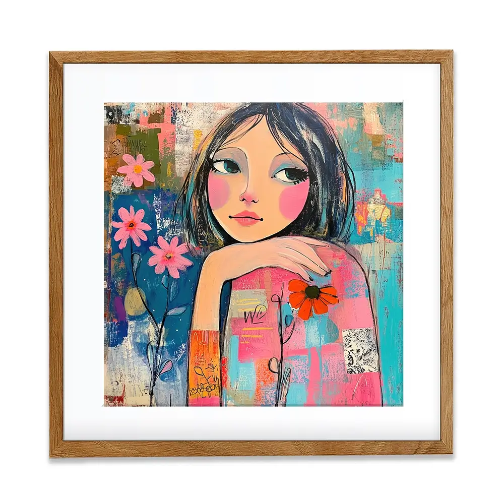 Amongst The Flowers Framed Art Print Amongst The Flowers Framed Art Print wall art product Tanya Ocean