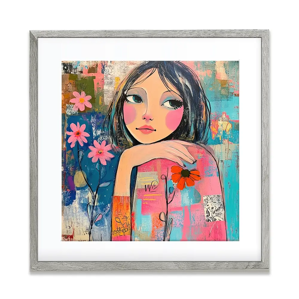 Amongst The Flowers Framed Art Print Amongst The Flowers Framed Art Print wall art product Tanya Ocean
