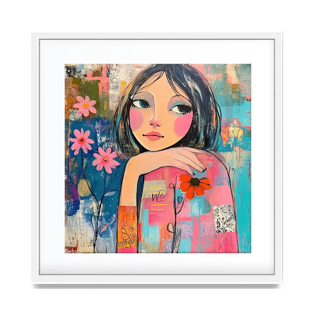 Amongst The Flowers Framed Art Print Amongst The Flowers Framed Art Print wall art product Tanya Ocean