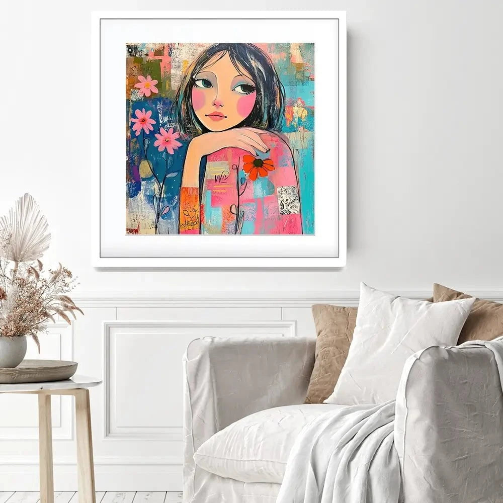 Amongst The Flowers Framed Art Print Amongst The Flowers Framed Art Print wall art product Tanya Ocean