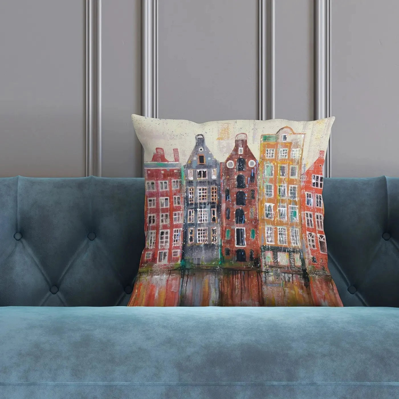 Amsterdam Damrak Cushion Amsterdam Damrak Cushion wall art product Studio Paint-Ing