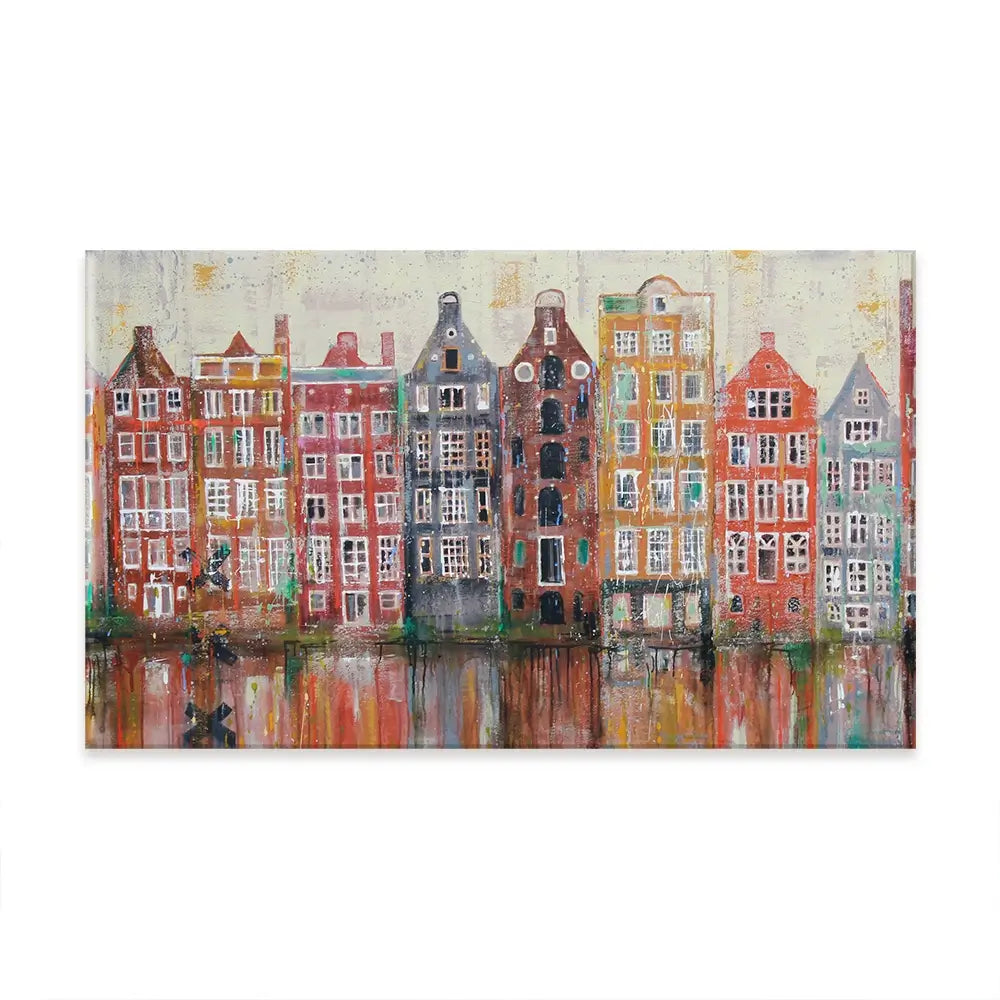 Amsterdam Damrak Oversized Canvas Print Amsterdam Damrak Oversized Canvas Print wall art product Studio Paint-Ing