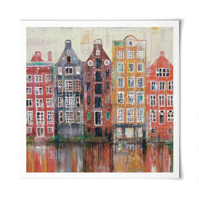 Amsterdam Damrak Square Art Print Amsterdam Damrak Square Art Print wall art product Studio Paint-Ing