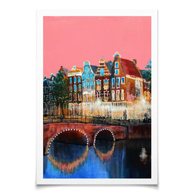 Amsterdam Pink Sky Art Print Amsterdam Pink Sky Art Print wall art product Studio Paint-Ing