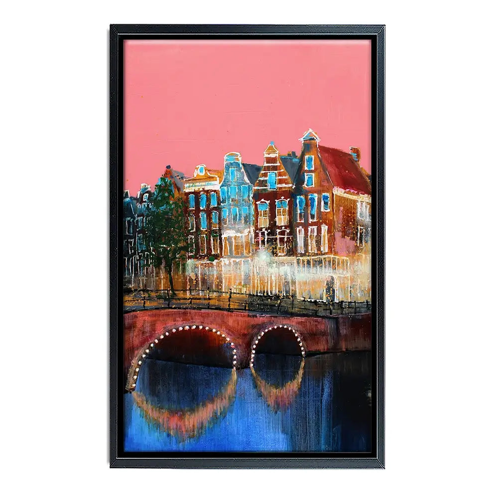 Amsterdam Pink Sky Canvas Print Amsterdam Pink Sky Canvas Print wall art product Studio Paint-Ing